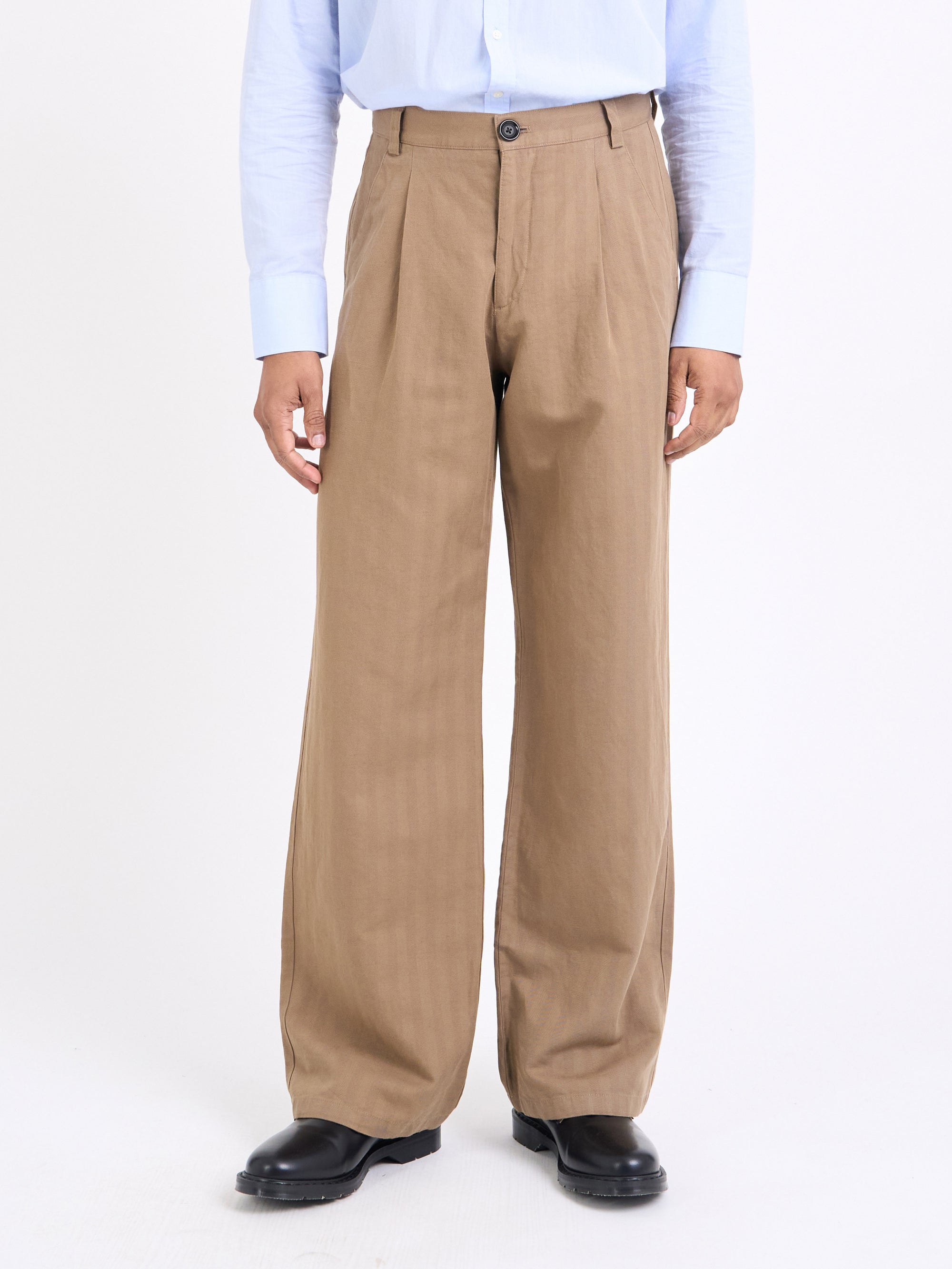 Sadler Beige Double Breasted Suit