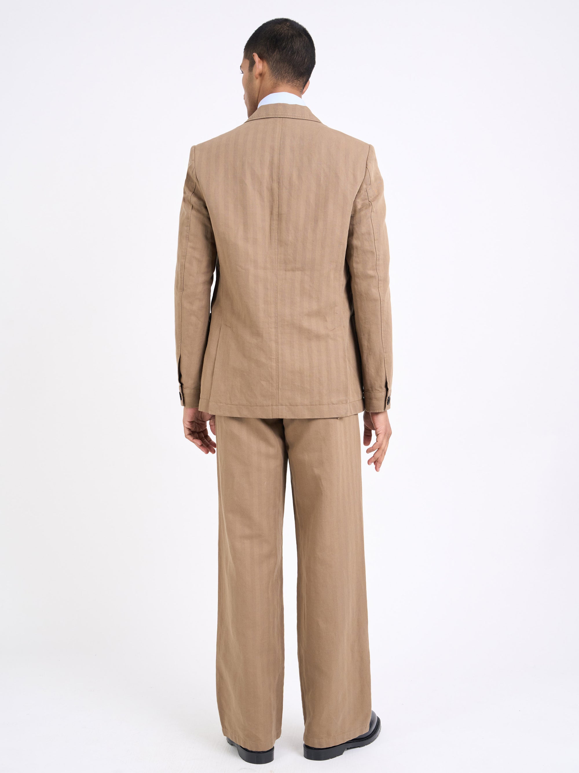 Sadler Beige Double Breasted Suit