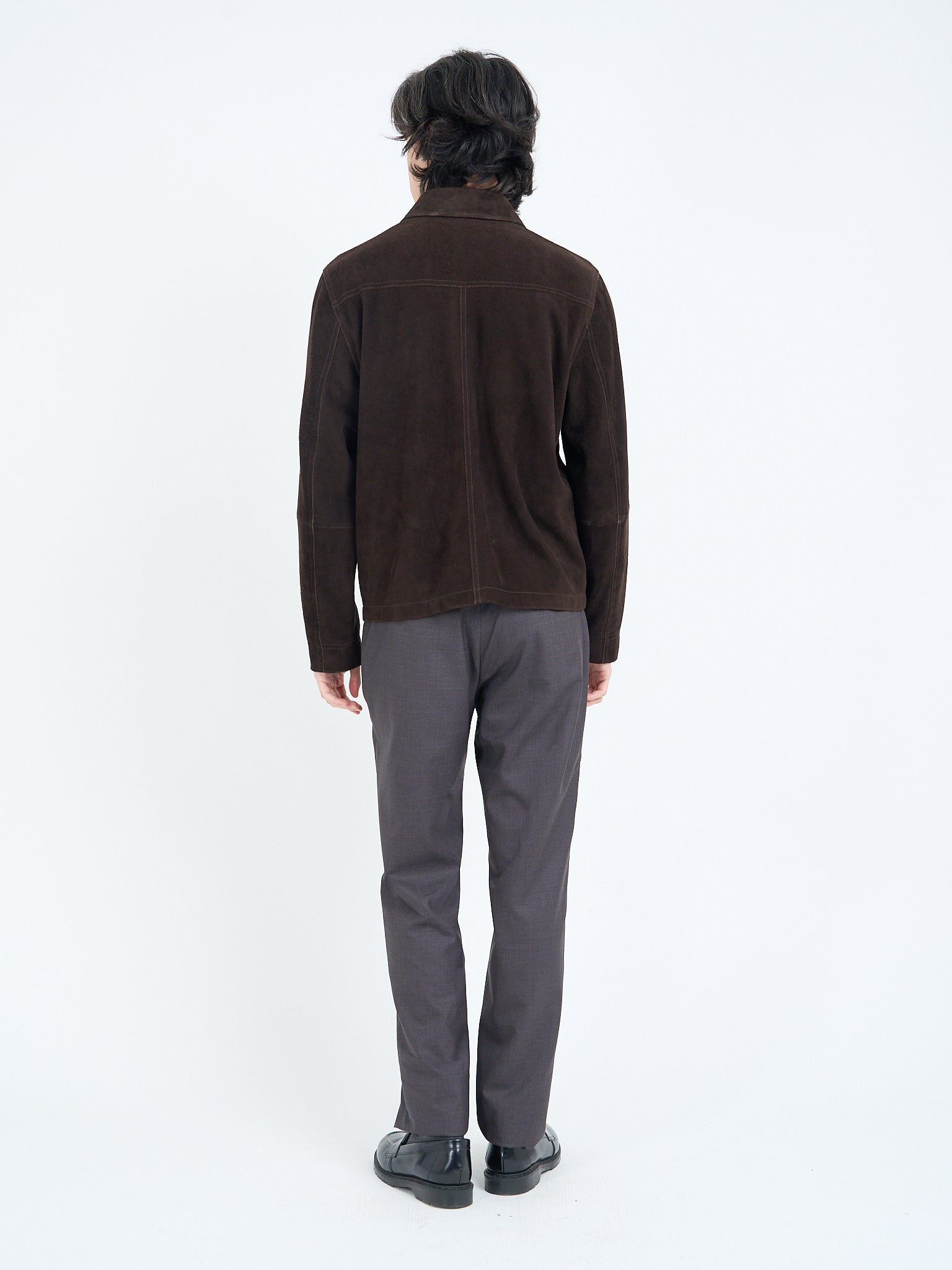 Shawcross Jacket Suede Chocolate Brown