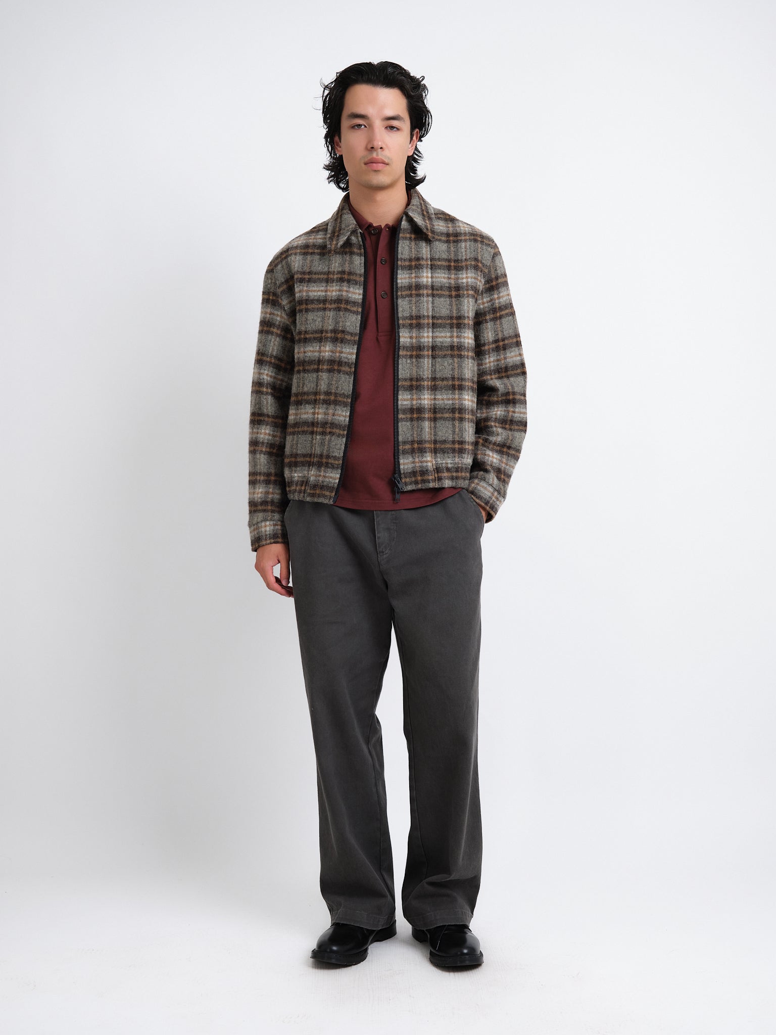 Renbourne Bomber Jacket Thackray Oatmeal Multi