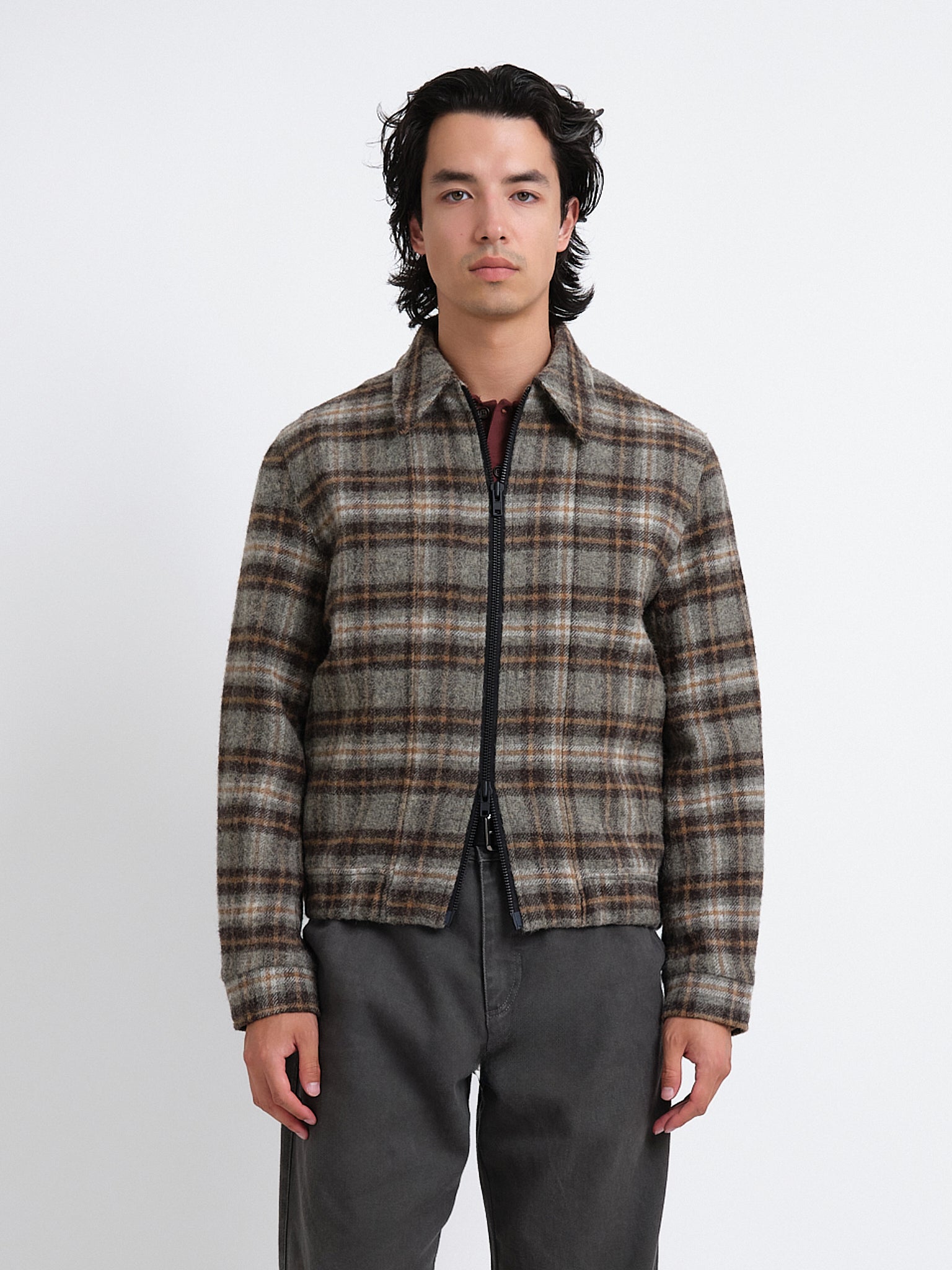 Renbourne Bomber Jacket Thackray Oatmeal Multi