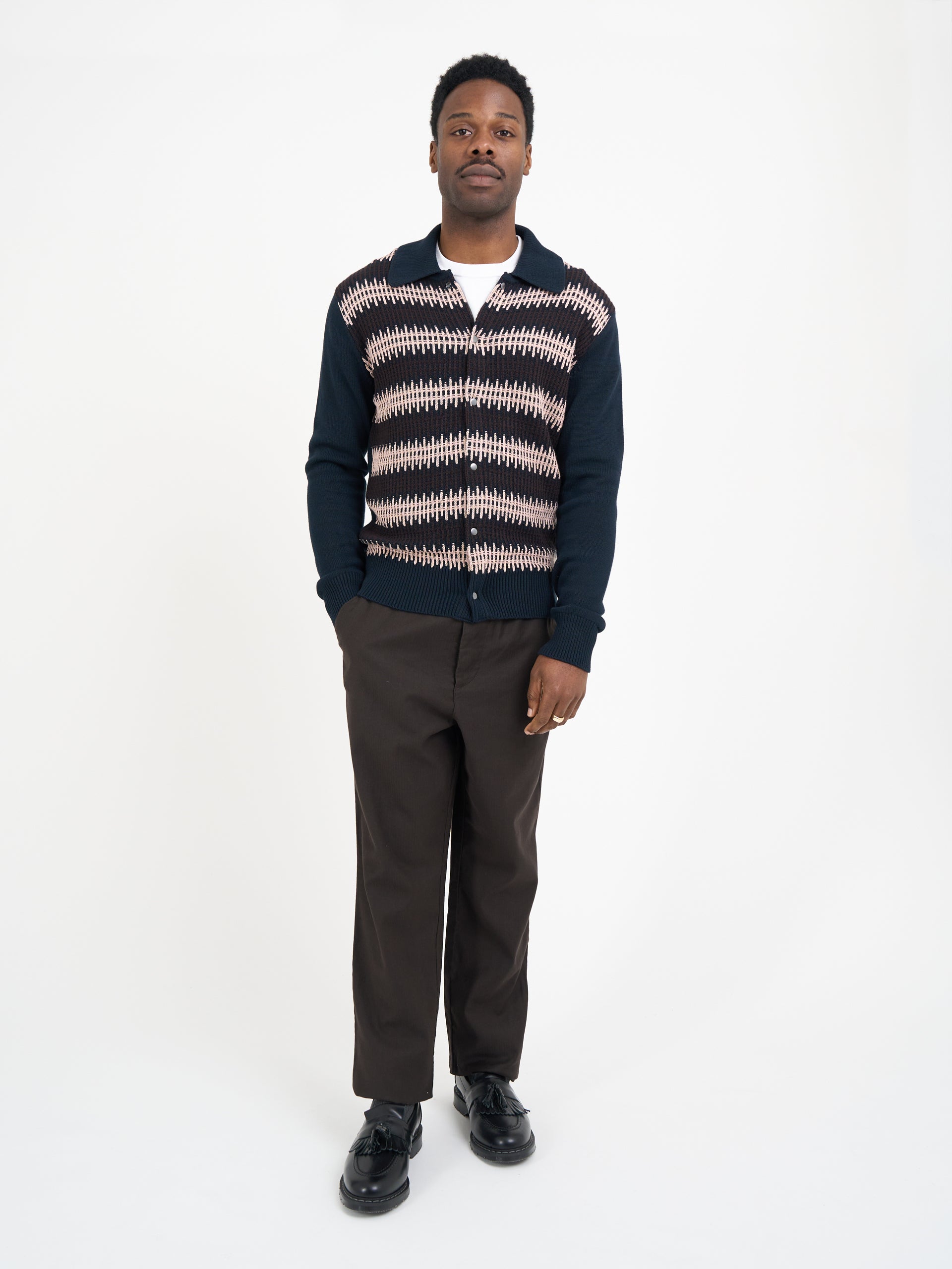 Roxwell Knitted Jacket Freeman Navy
