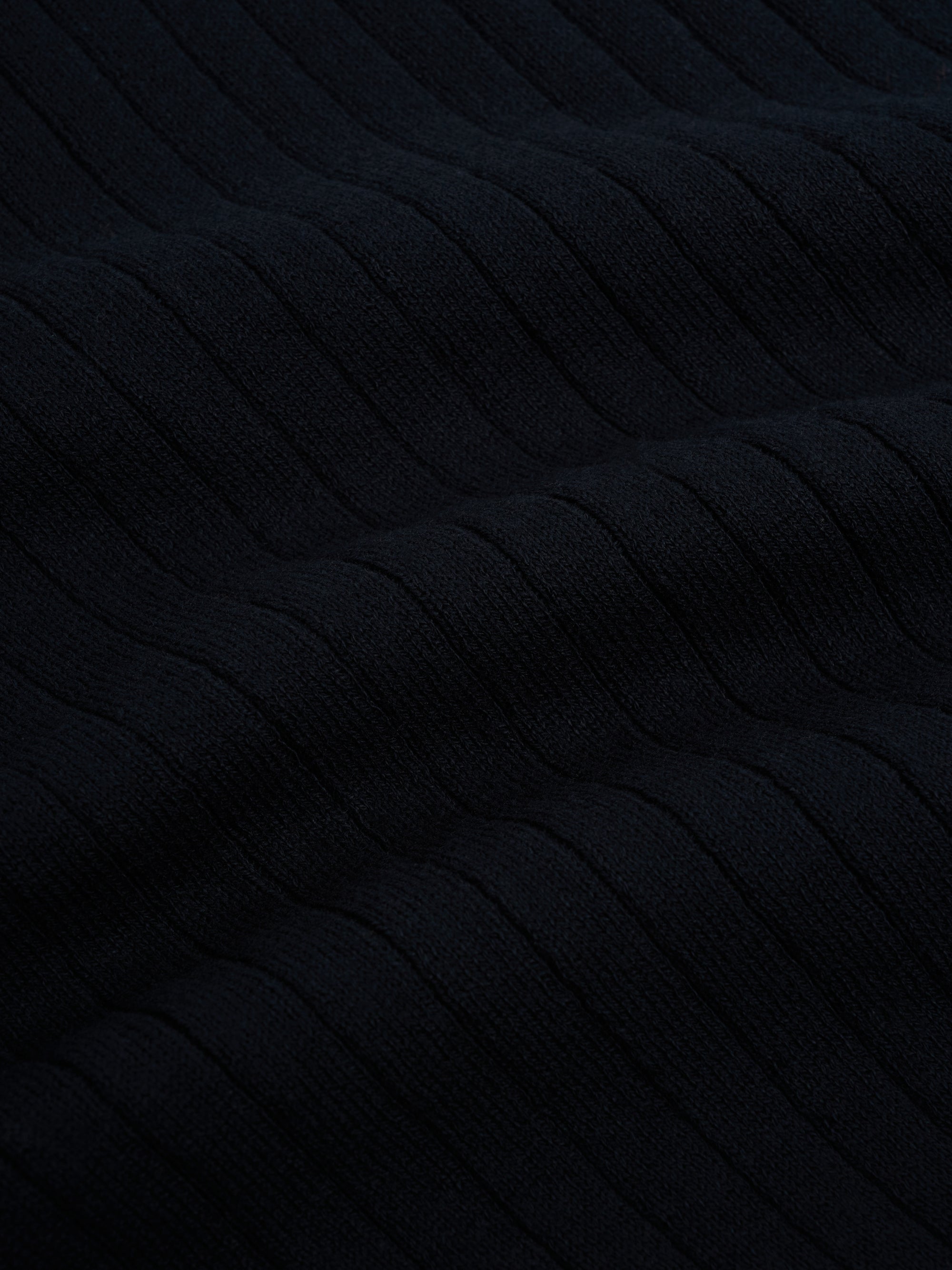 Pablo Knitted Polo Shirt Eversley Navy
