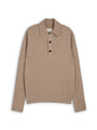 Pablo Knitted Polo Shirt Eversley Sand