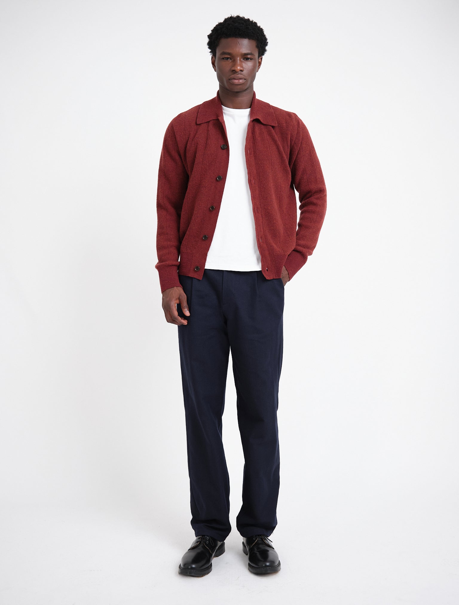 Britten Knitted Cardigan Overton Red