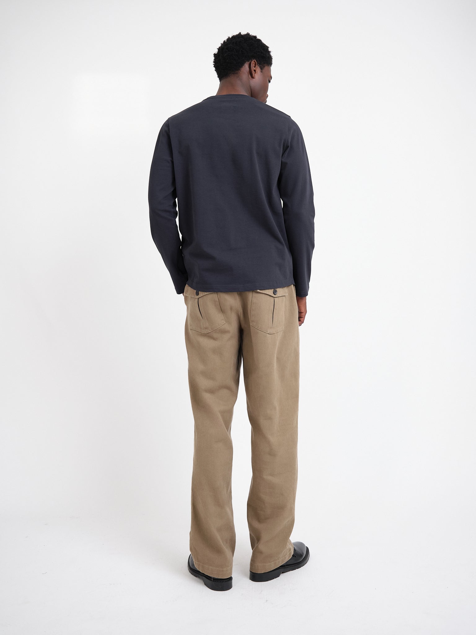 Heavy Long Sleeve T-Shirt Parton Navy