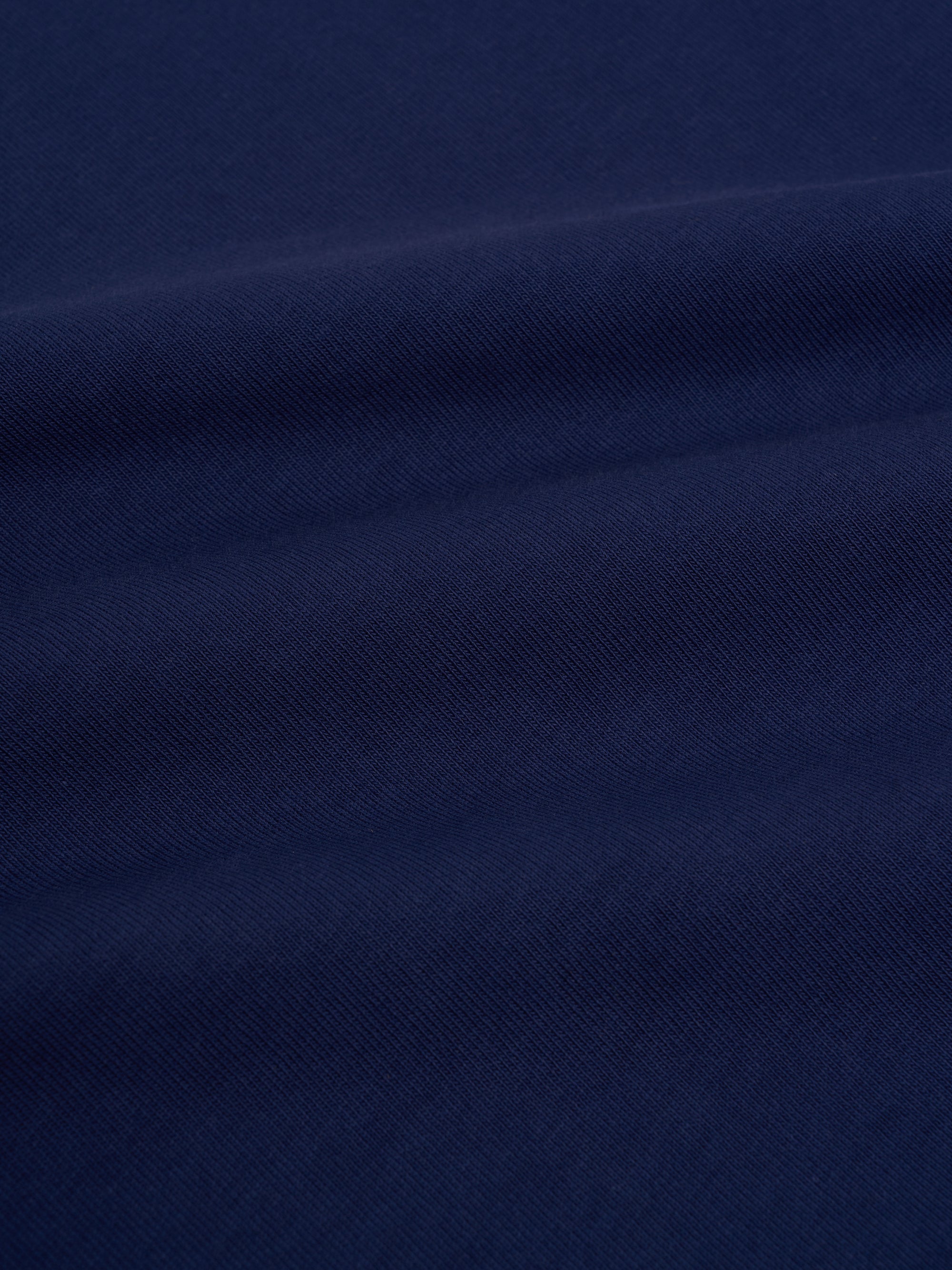 Heavy Long Sleeve Rugby Top Parton Indigo Blue