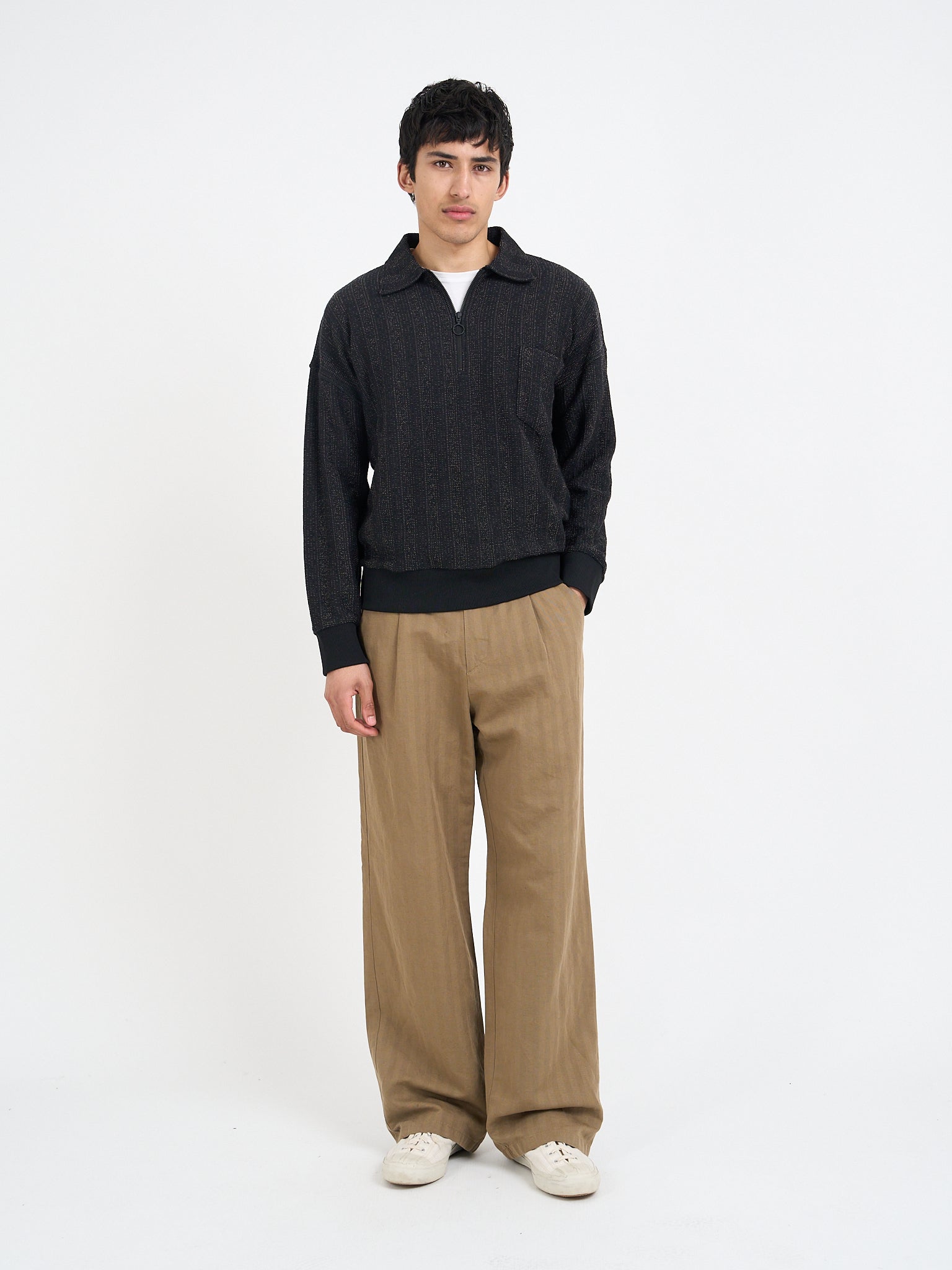 Lorimer Half Zip Sweatshirt Glover Black