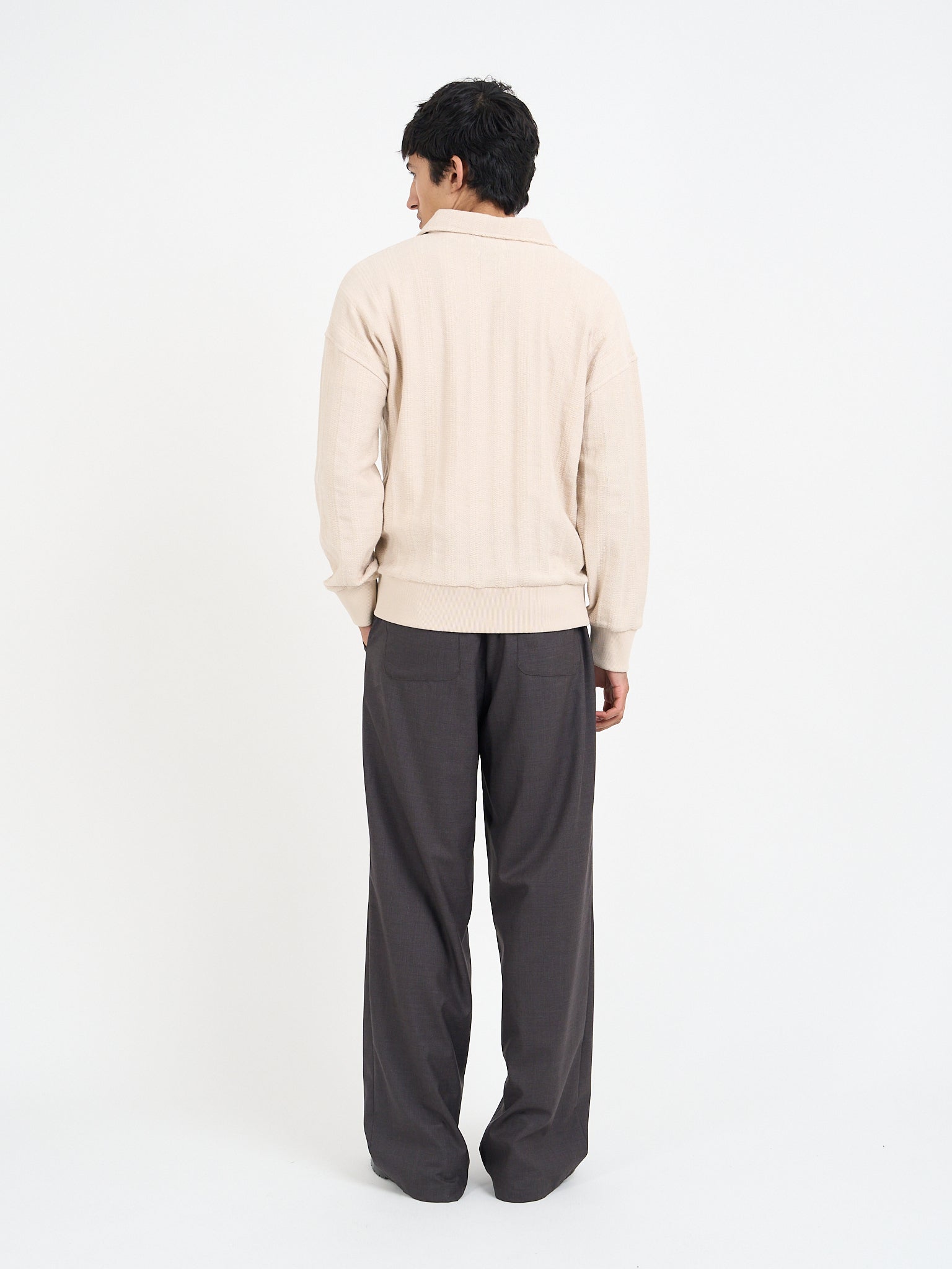 Lorimer Half Zip Sweatshirt Glover Cream
