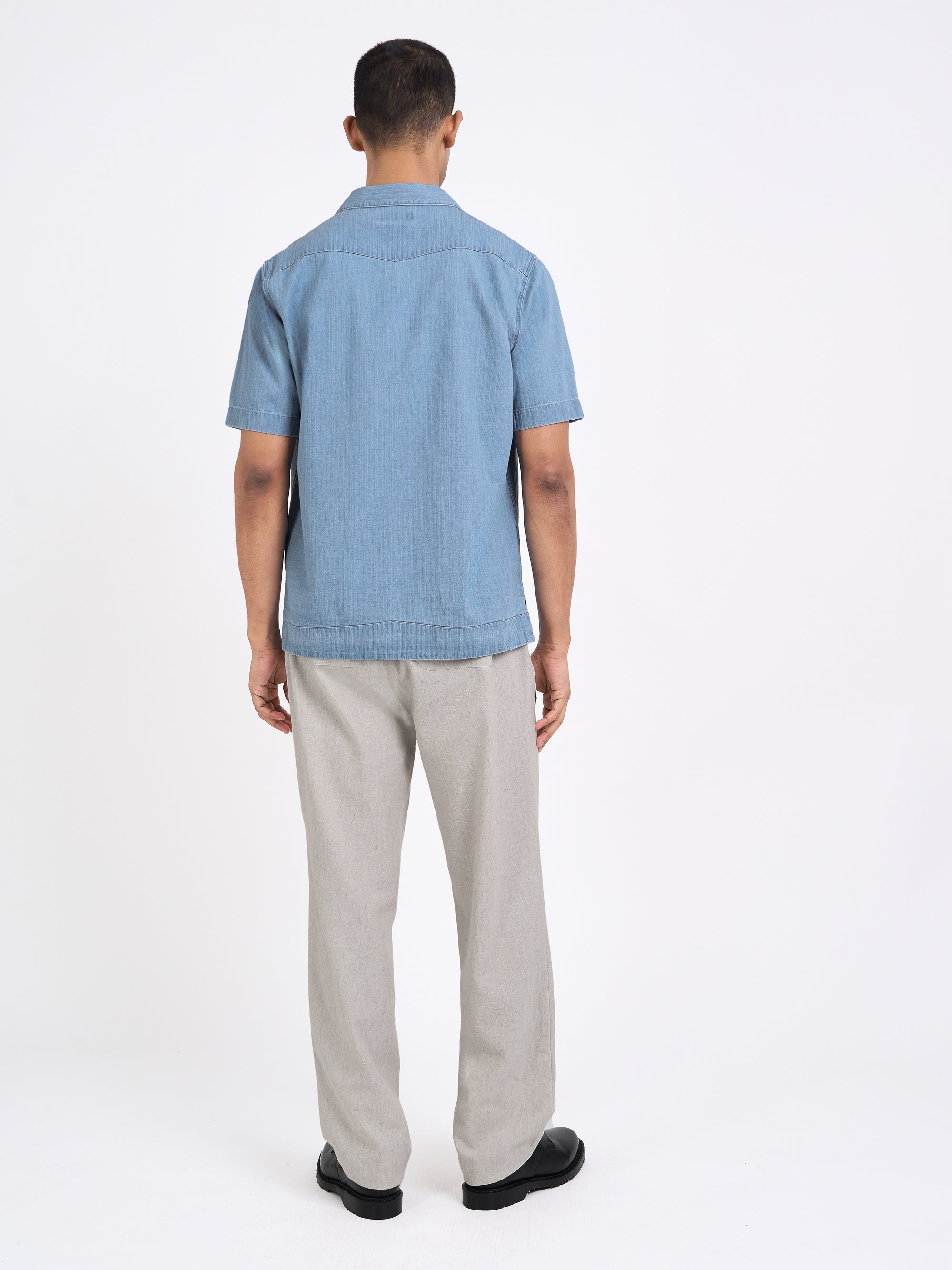 Cuban Short Sleeve Shirt Marden Indigo