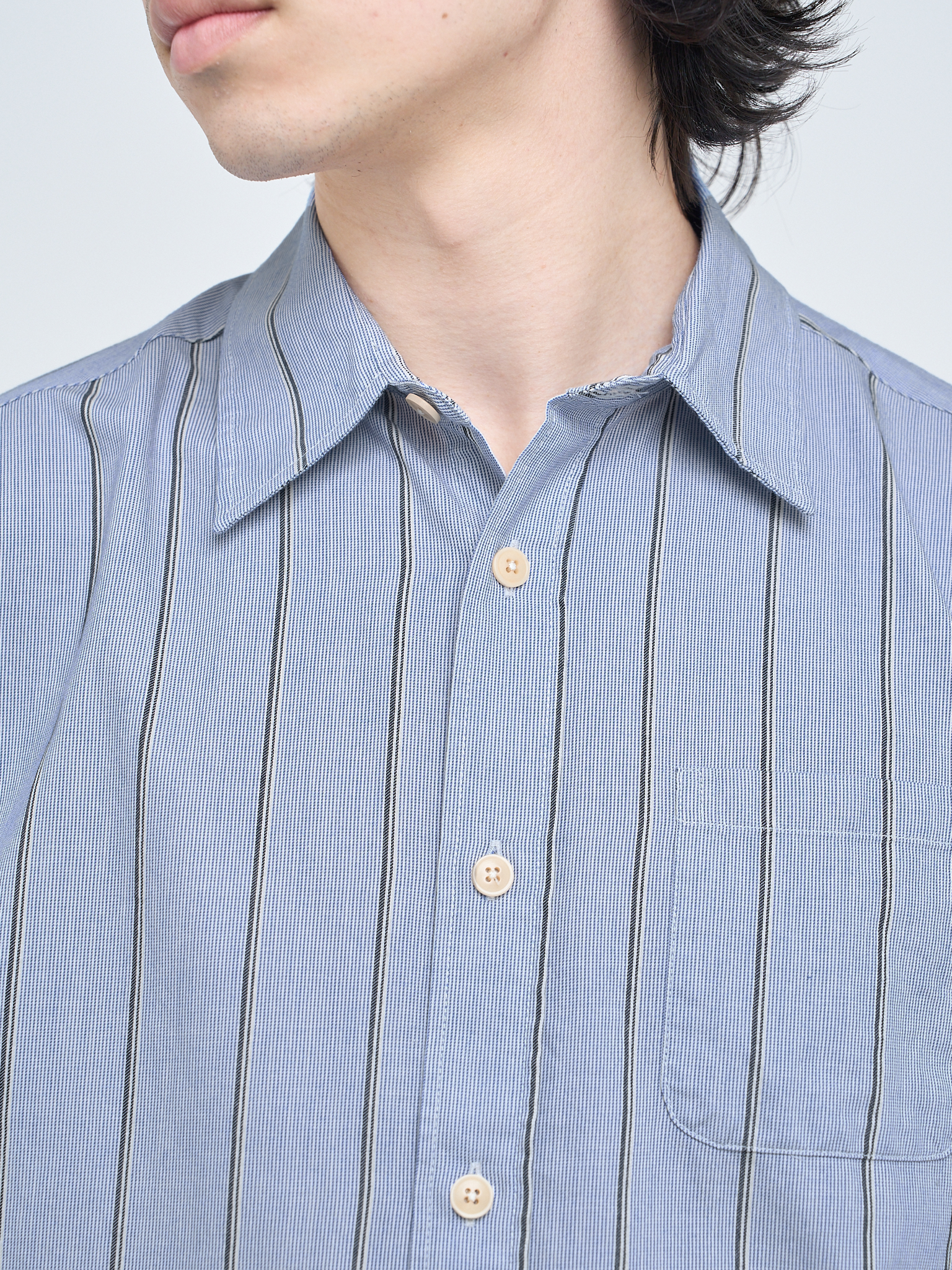 Atlanta Short Sleeve Shirt (Loose Fit) Pinwell Blue