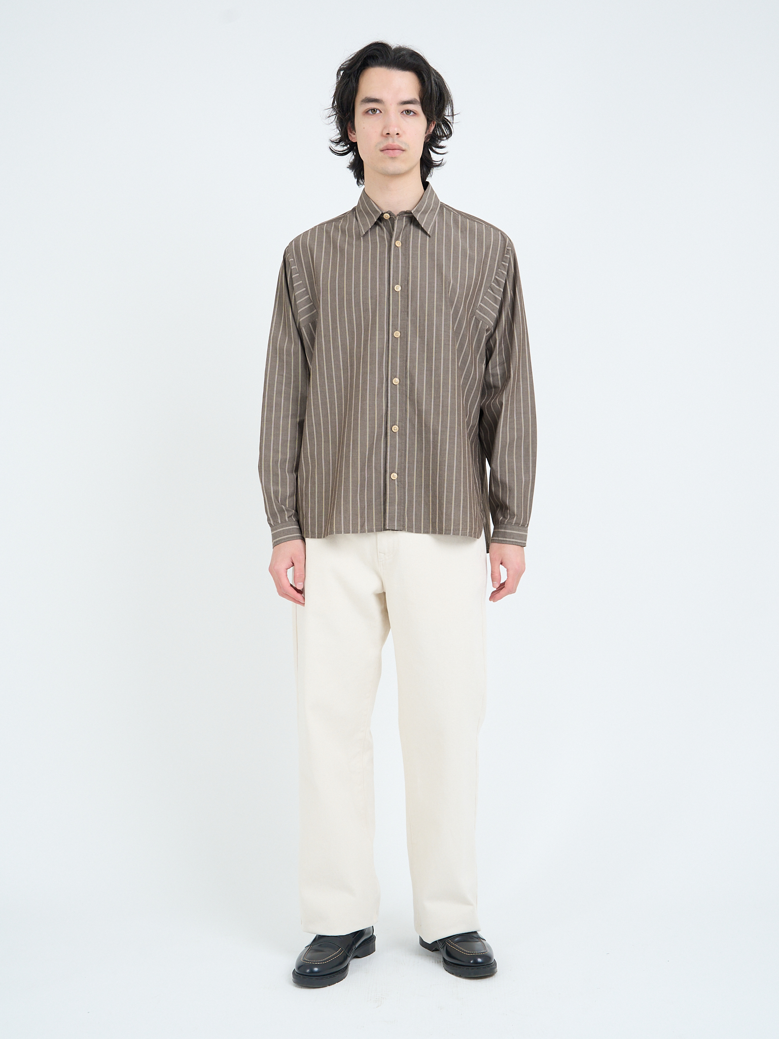 Garrison Long Sleeve Shirt (Loose Fit) Corbet Brown