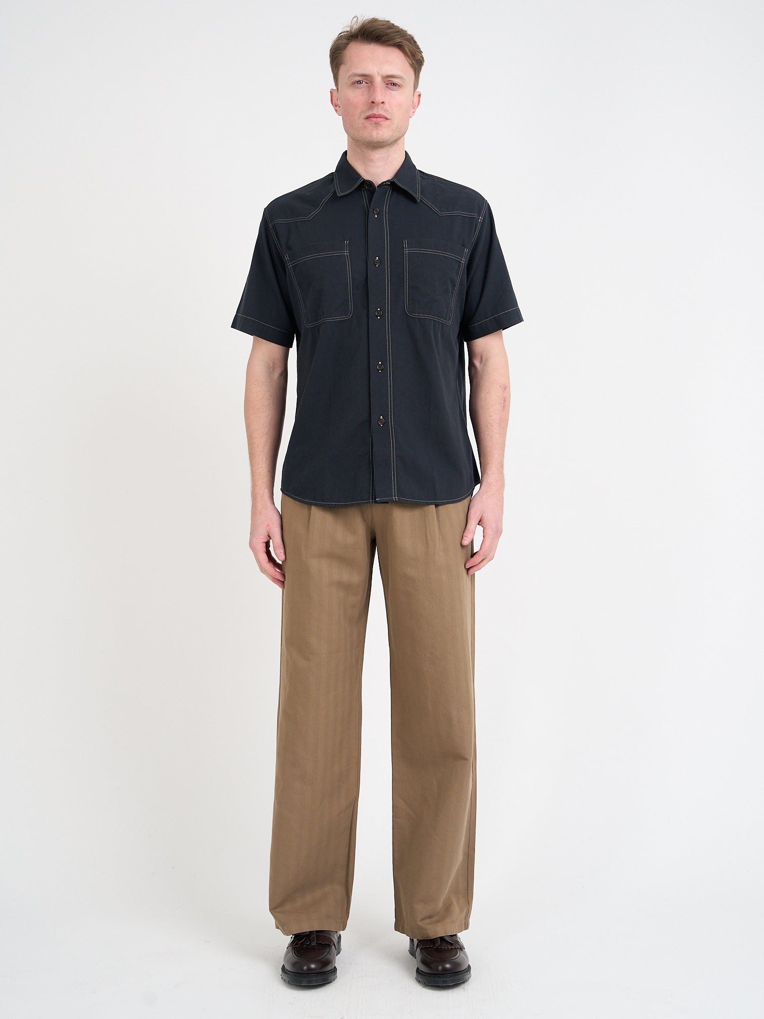 Quito Short Sleeve Shirt Donelly Charcoal