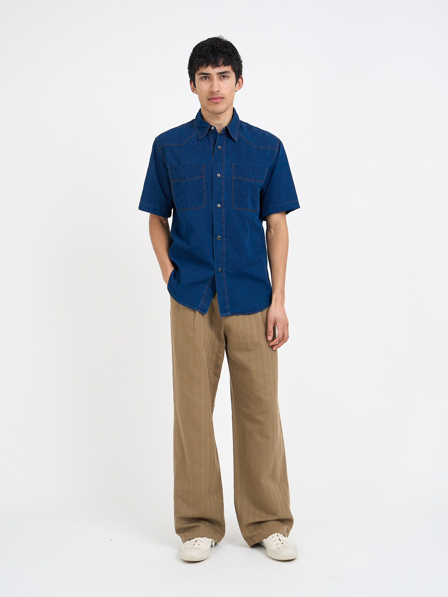 Quito Short Sleeve Shirt Wylie Indigo Rinse
