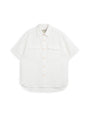 Penryn Short Sleeve Shirt (Loose Fit) Perkins White