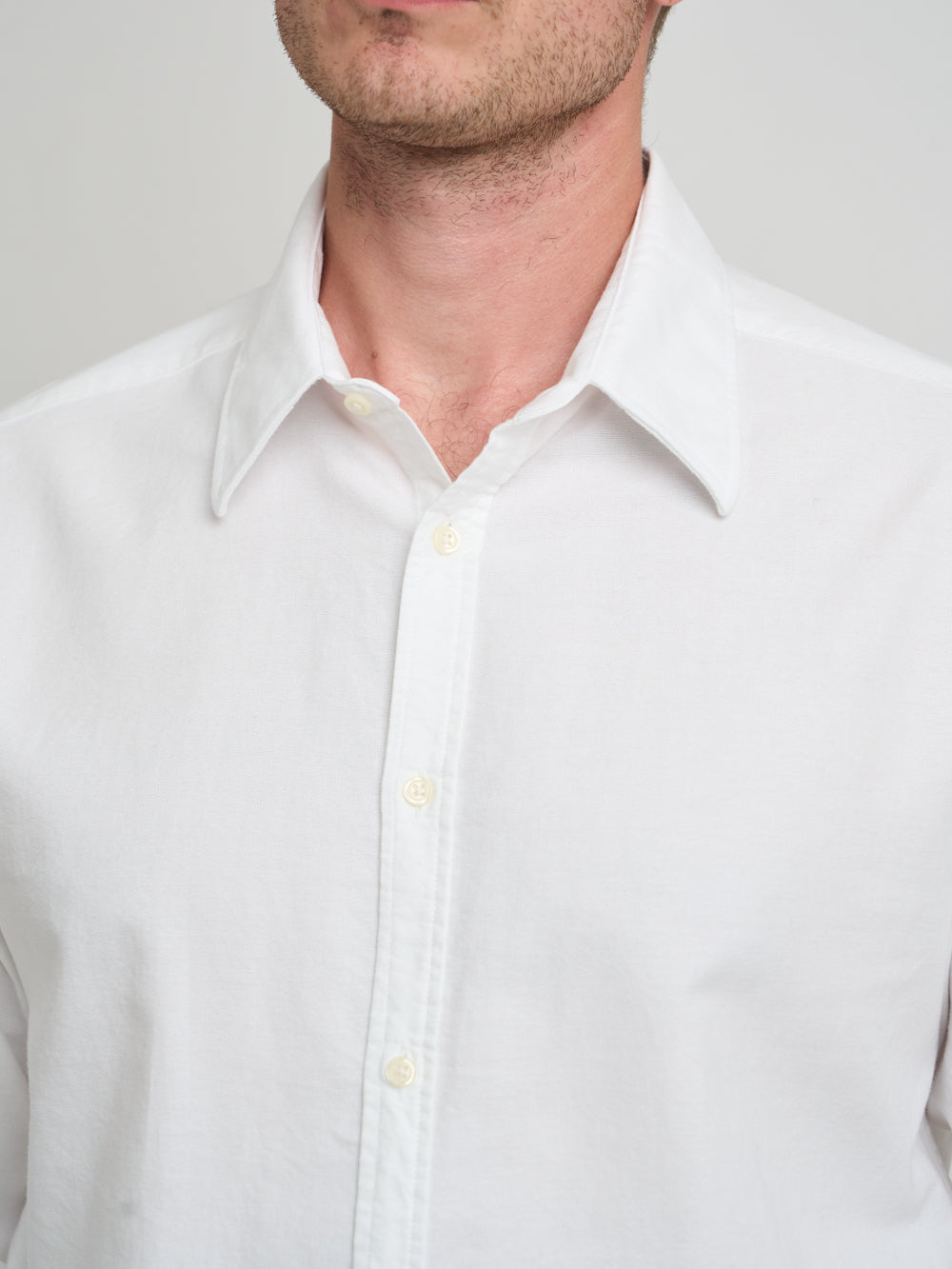 Conduit Classic Shirt Brecon Oxford White (Double Button Cuff)