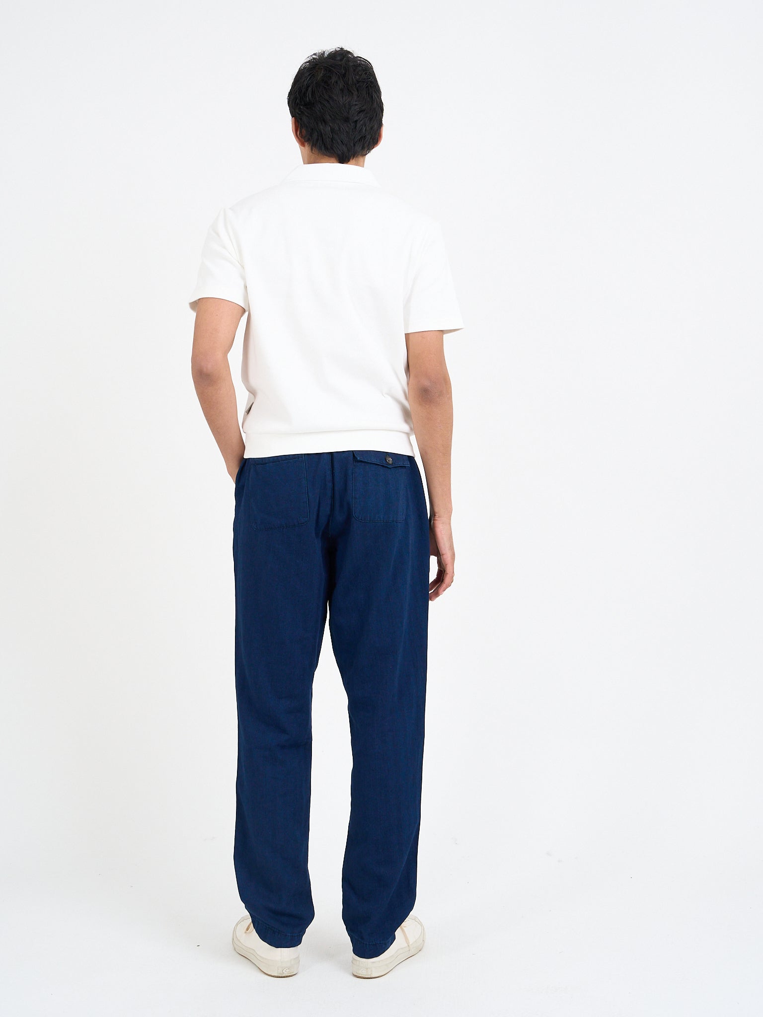 Drawstring Trousers Faye Indigo Blue