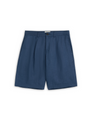 Pleated Shorts Coney Navy