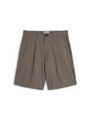 Pleated Shorts Leaman Brown