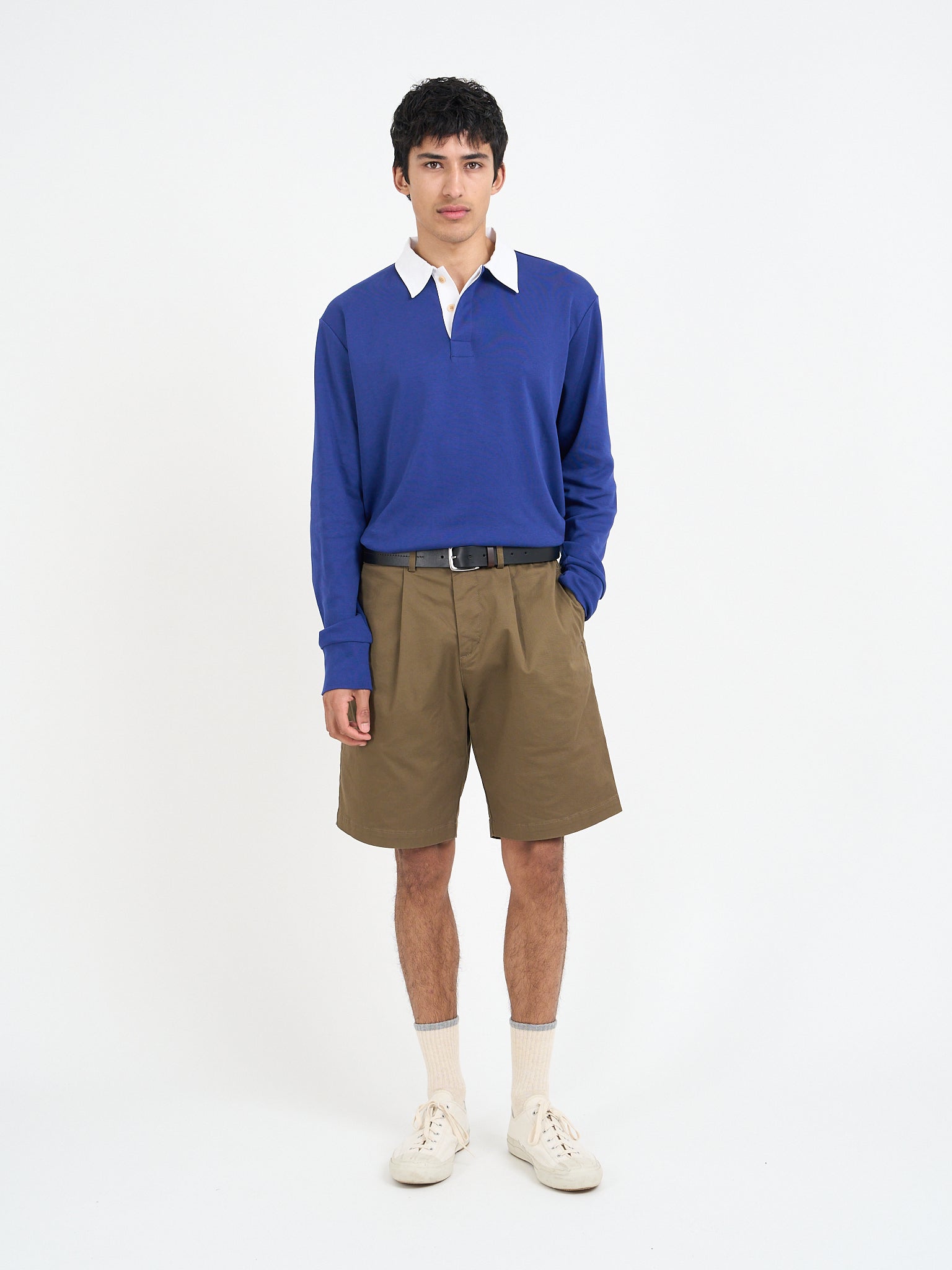 Pleated Shorts Tomlin Beige