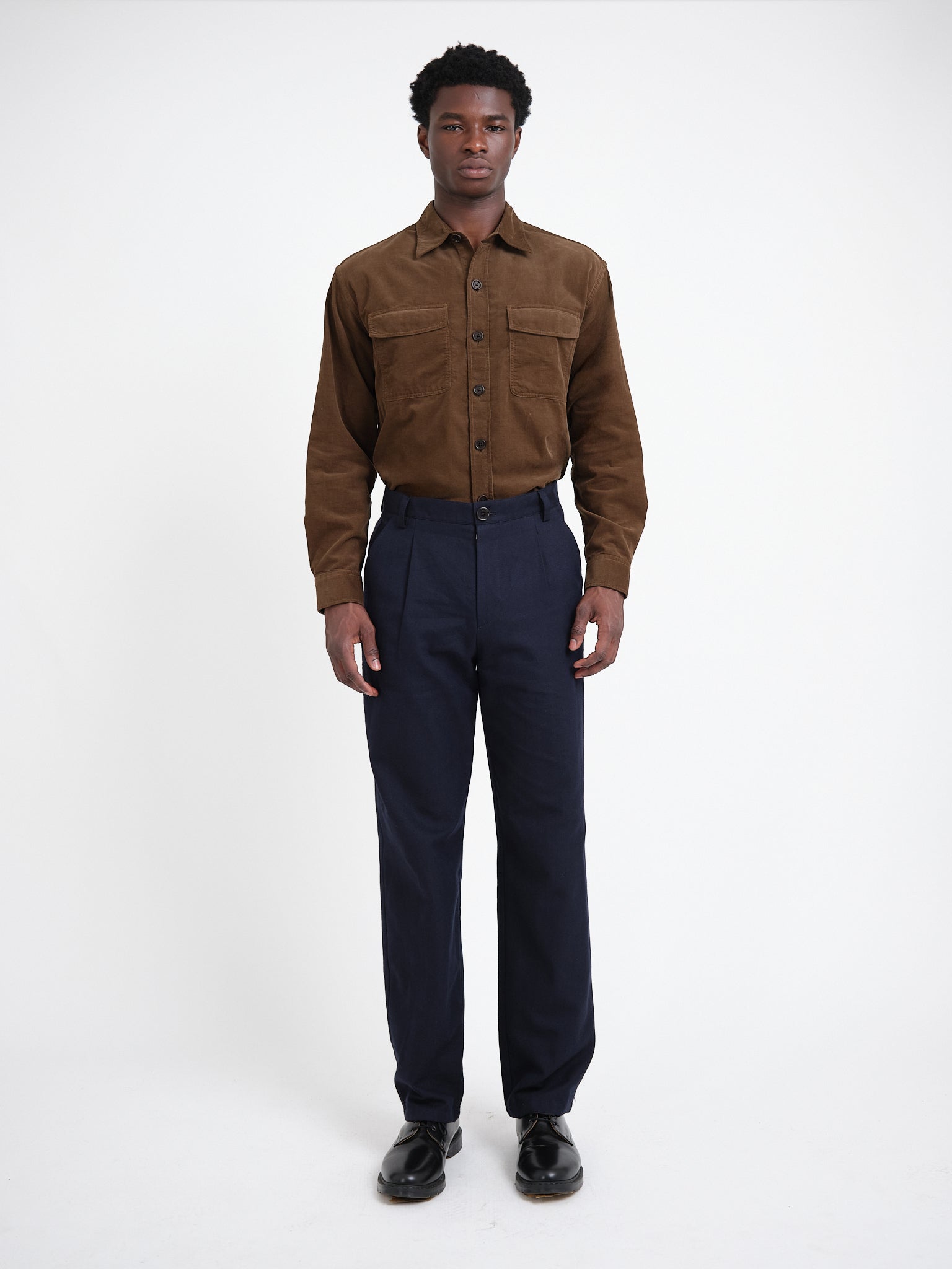 Morton Pleated Trousers Westerman Navy