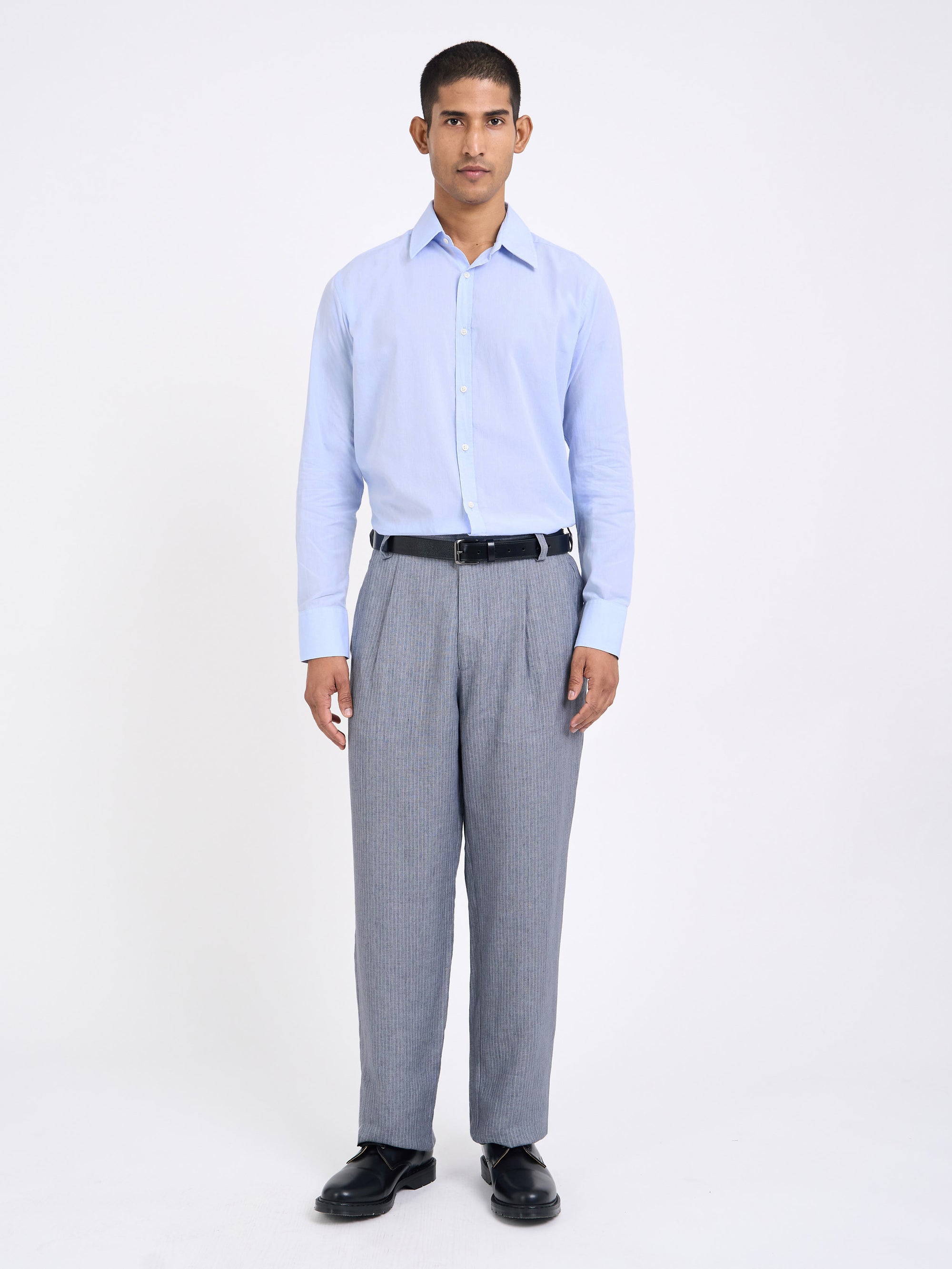 Morton Pleated Trousers Wilkins Grey