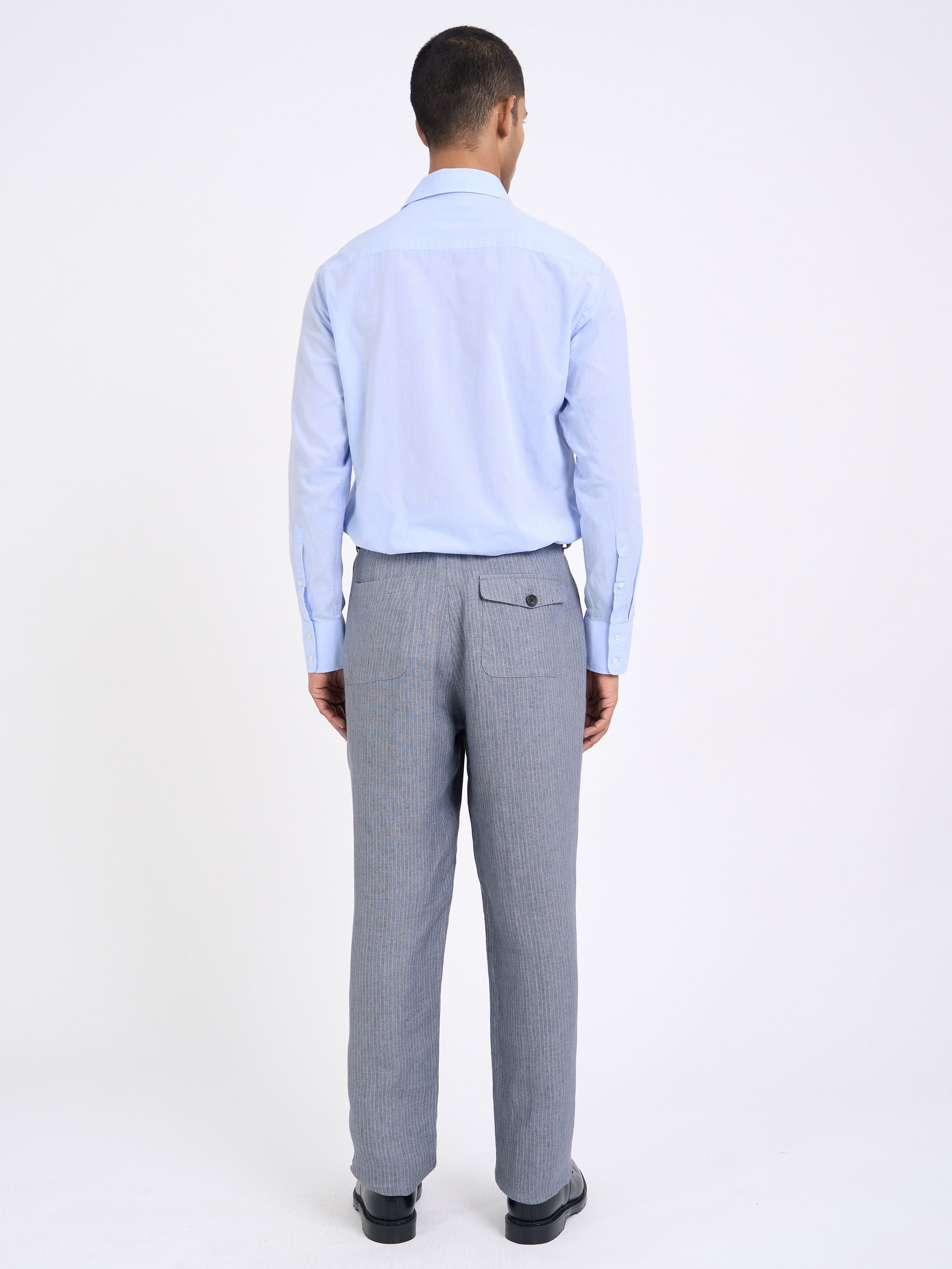 Morton Pleated Trousers Wilkins Grey