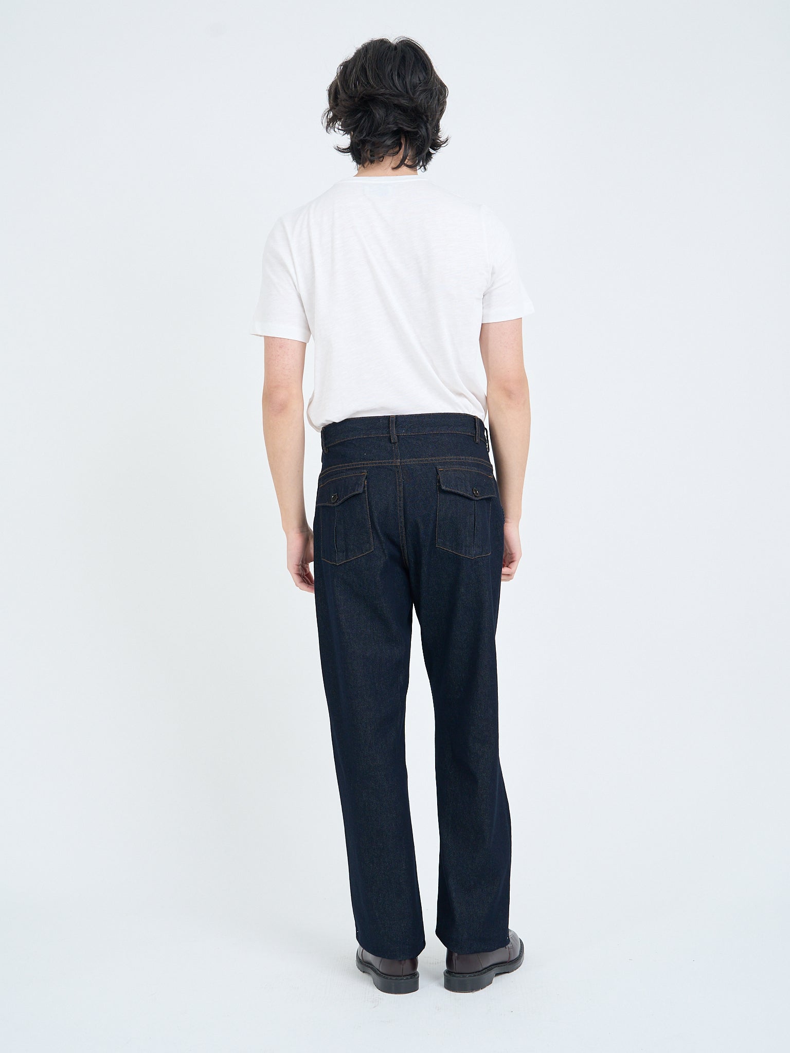 Utility Straight Leg Trousers Westall Denim Indigo