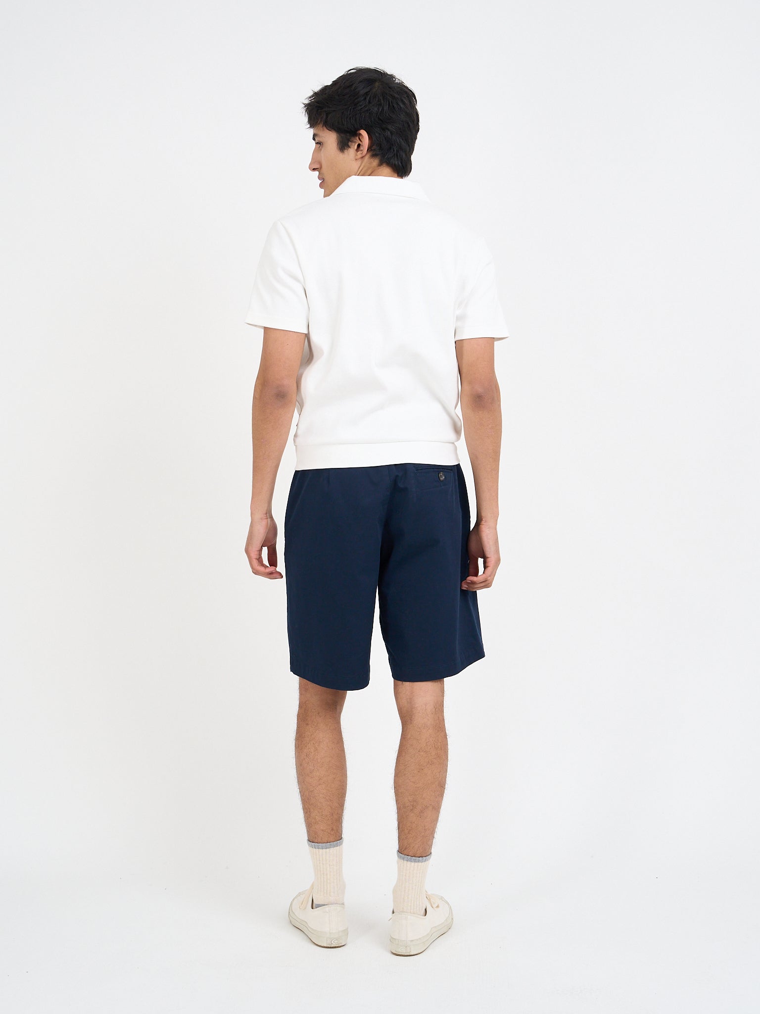 Pleated Shorts Tomlin Navy