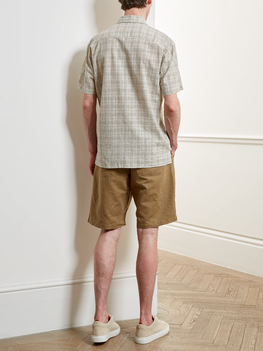 Drawstring Shorts Linton Tobacco