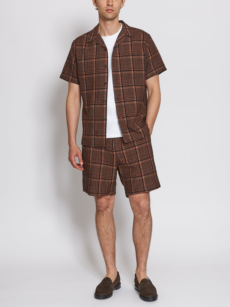 Osborne Drawstring Shorts Burrow Brown