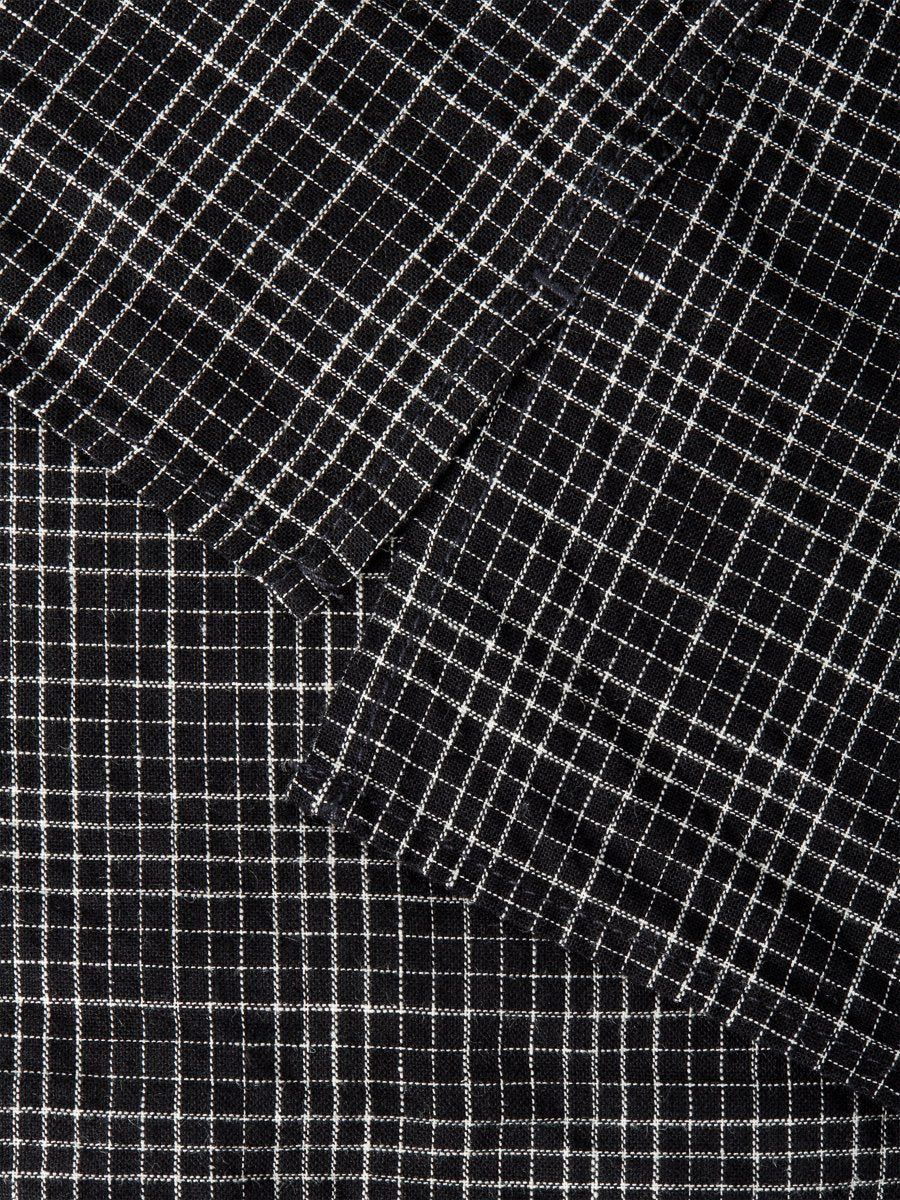 Short Sleeve Grandad Shirt Fritton Black